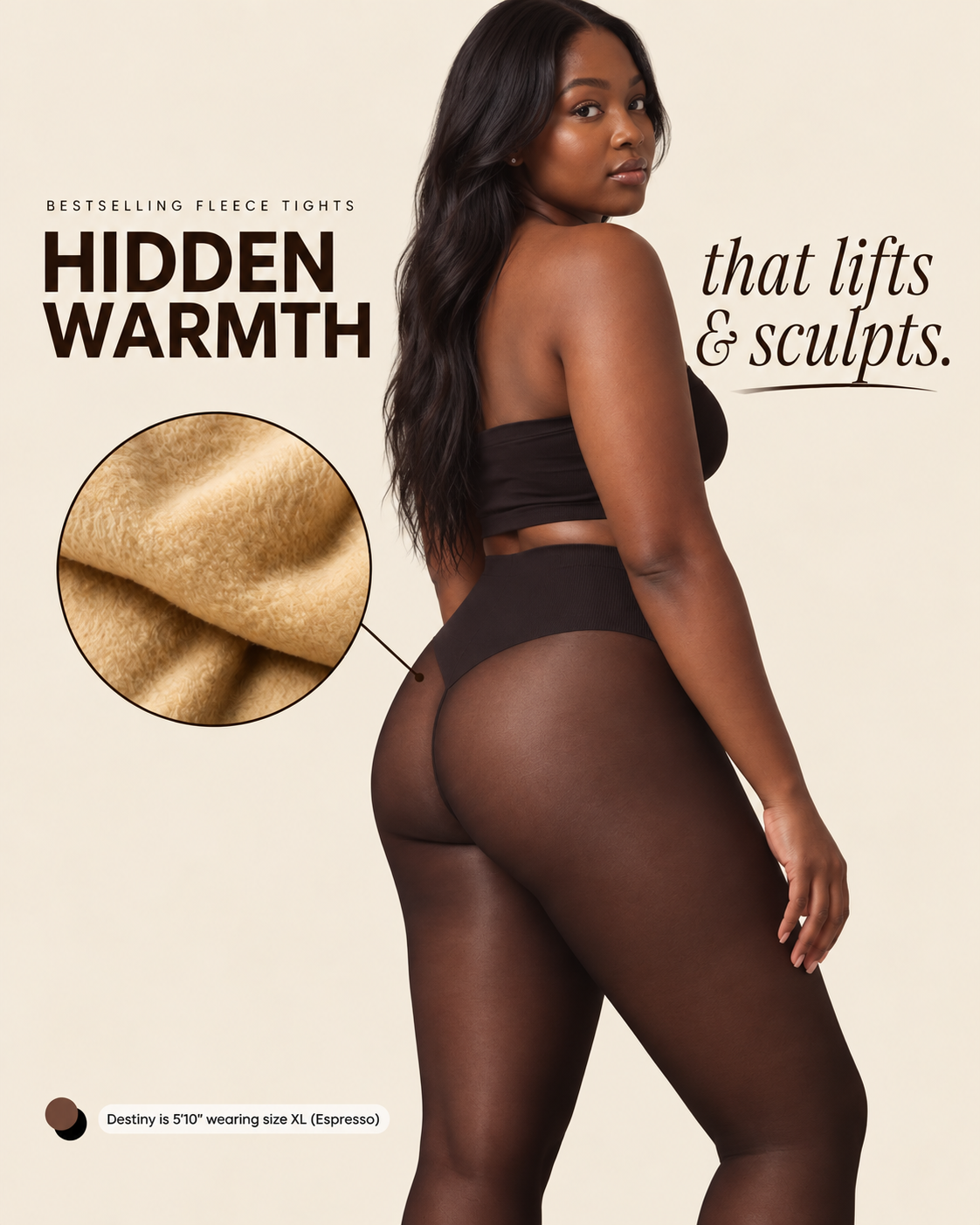 SkinShade™ Fleece Lined Tights